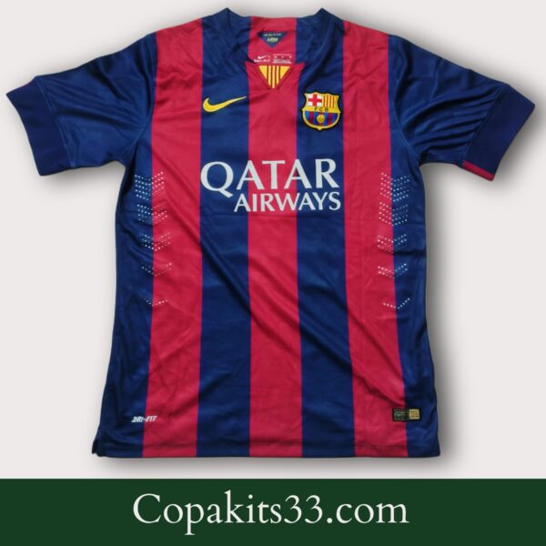 Neymar 2015 Barcelona kit – original shirt from treble-winning season, part of Copa Kits one-of-a-kind collection