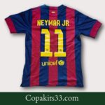 Neymar 2015 Barcelona kit – original shirt from treble-winning season, part of Copa Kits one-of-a-kind collection